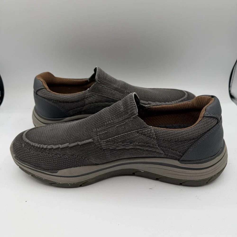 Skechers Expected 2.0 Cowen Shoes Mens‎ 13 Black Slip On Comfort Loafers 204478